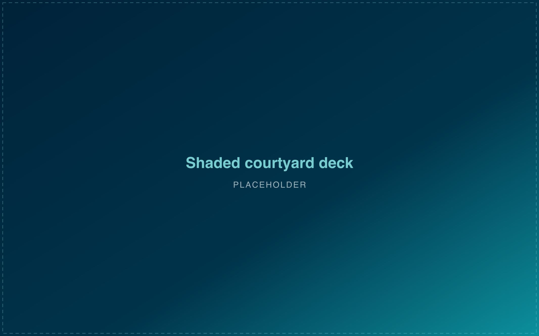 Shaded commercial pool deck in use