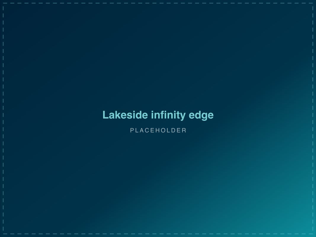 Lakeside Infinity Edge — custom pool project